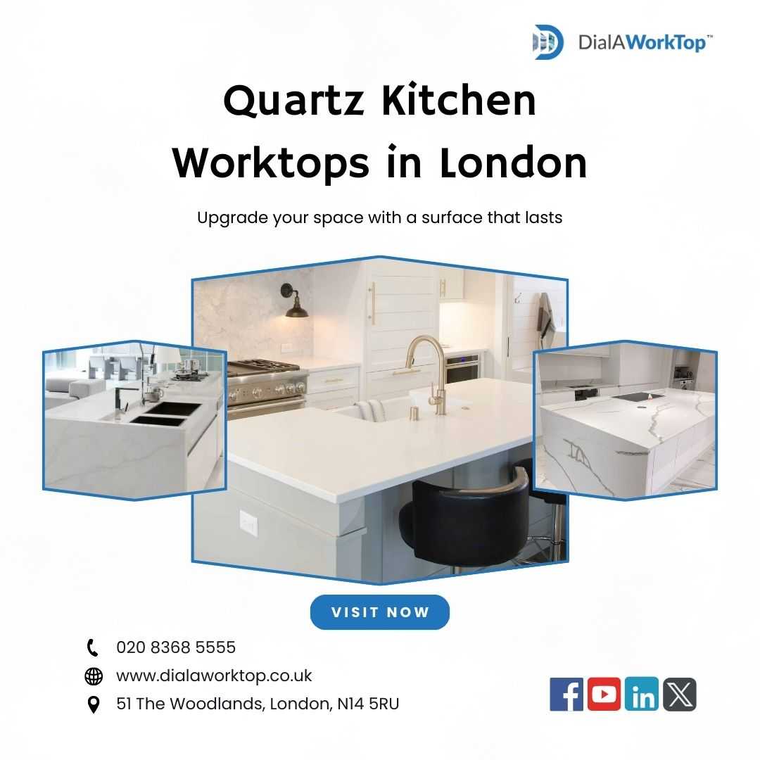 Quartz Kitchen Worktops in London |  020 8368 5555 | DialAworktop